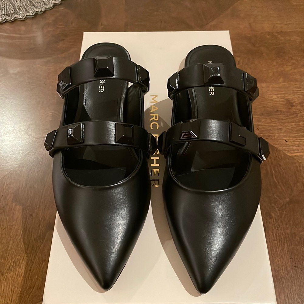 New Marc Fisher Studded Mules